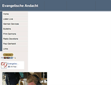 Tablet Screenshot of evangelischeandacht.org